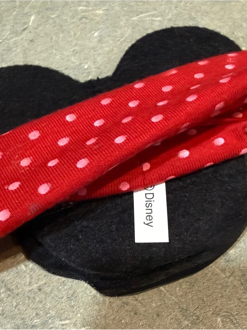 Authentic Disney Baby Toddler Minnie Mouse stretch hairband headband red sequin